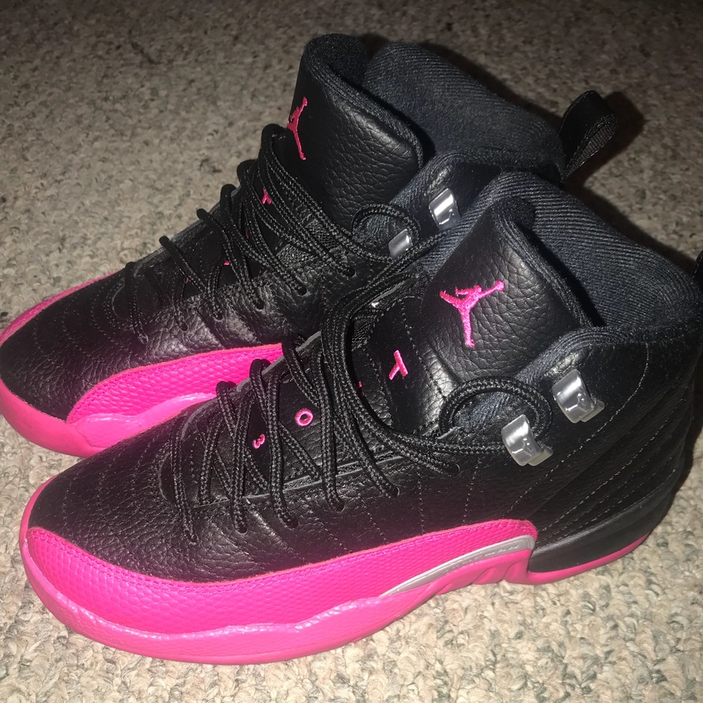 Pink/Black Air Jordan 12 Retro